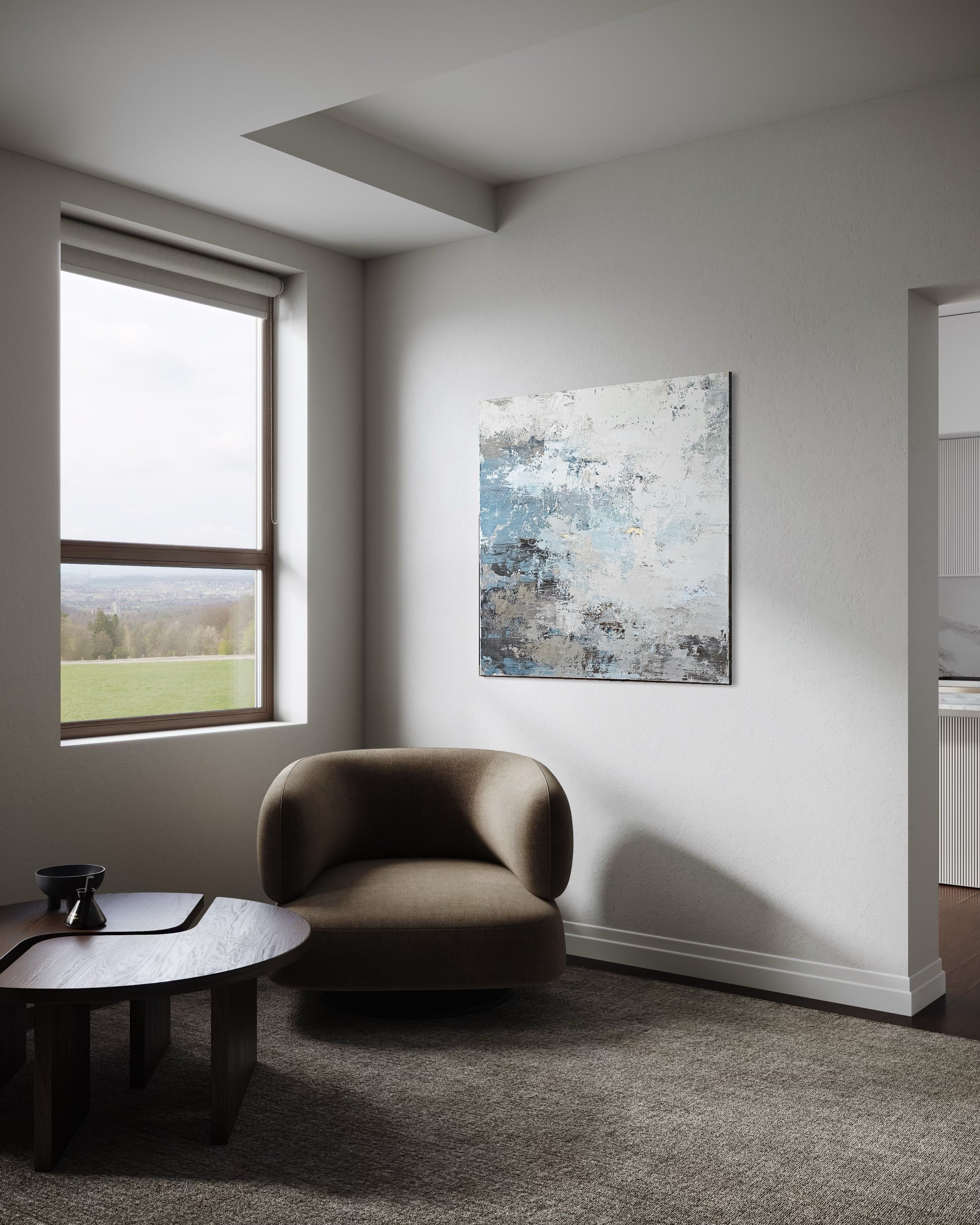 Thunderstorm. 110x110 cm