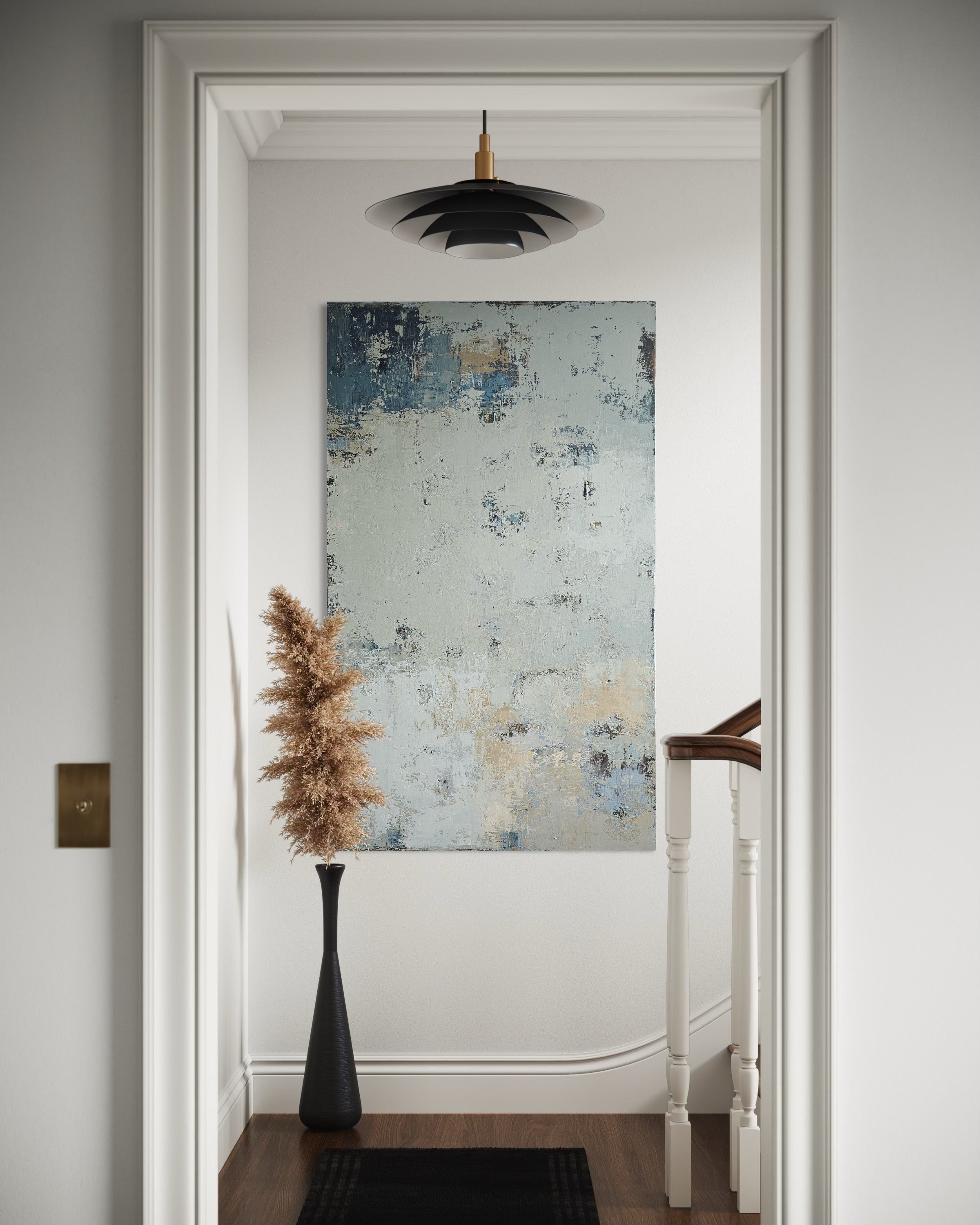 Abstract painting - One Foot Island. 150x90 cm