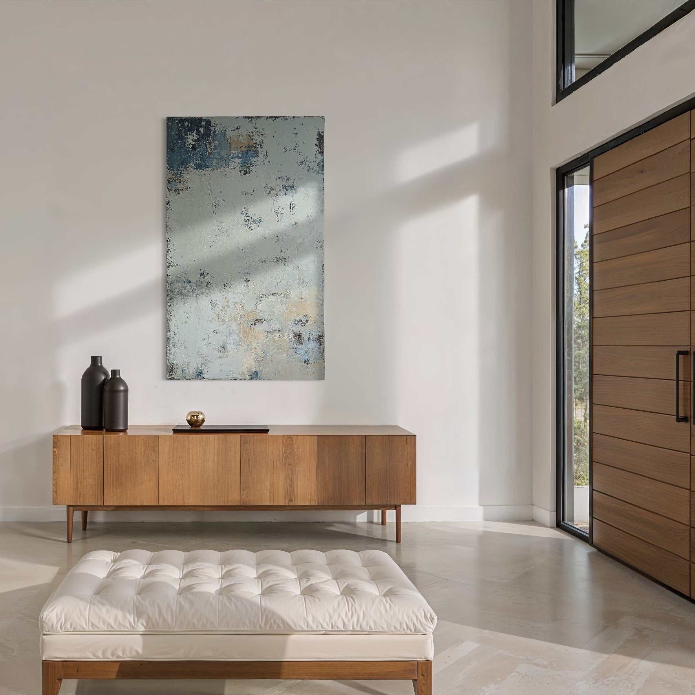 Abstract painting - One Foot Island. 150x90 cm