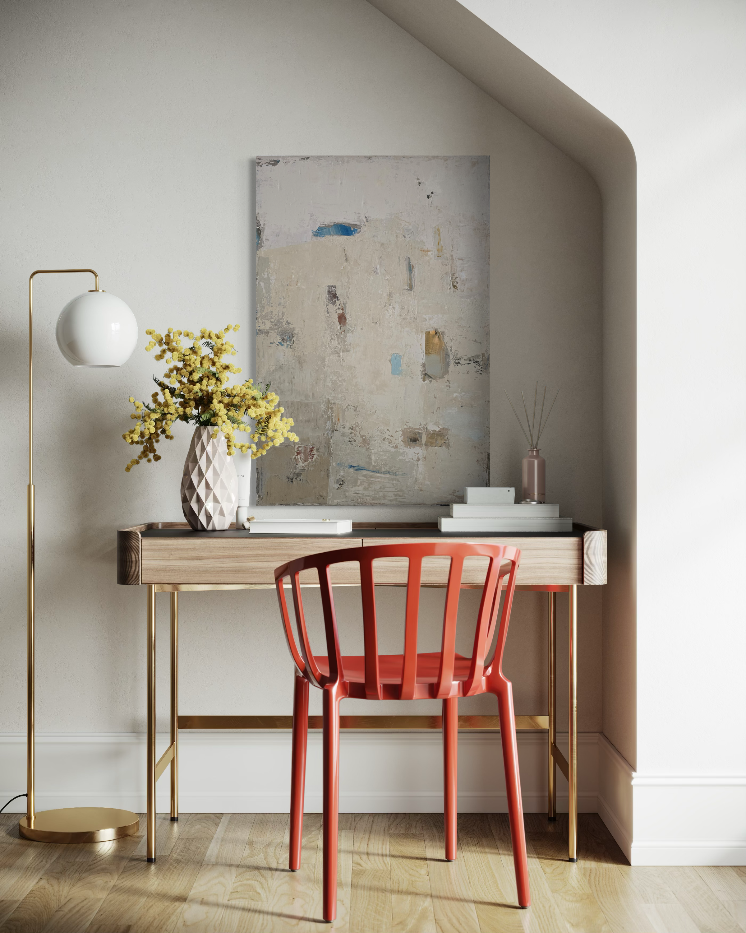 Abstract painting - Fade II (1). 90x60