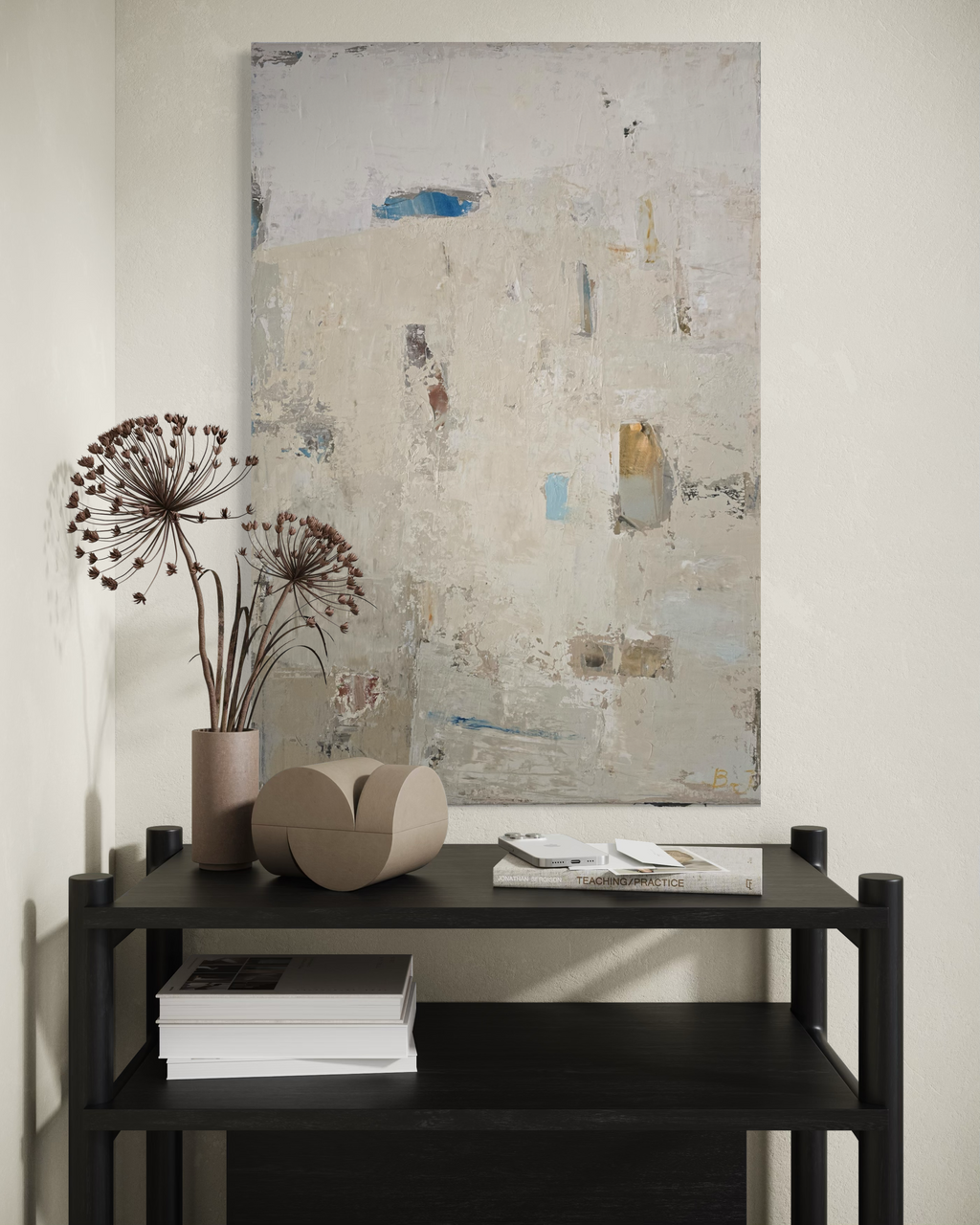 Abstract painting - Fade II (1). 90x60