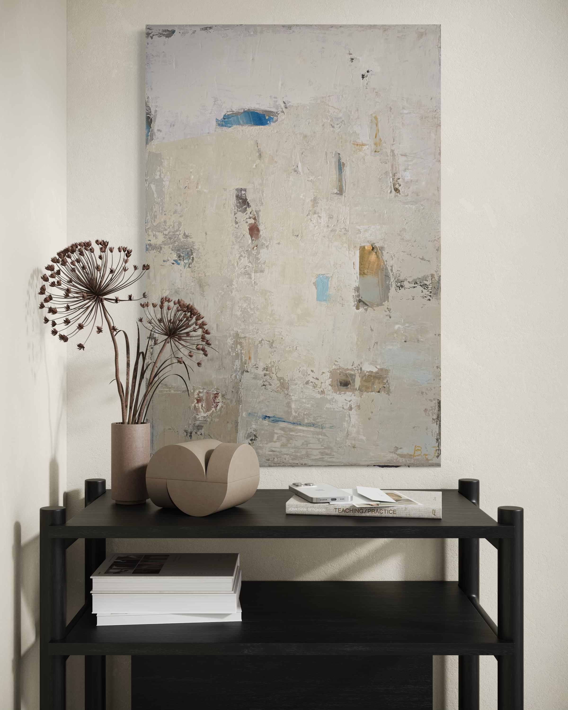 Abstract painting - Fade II (1). 90x60