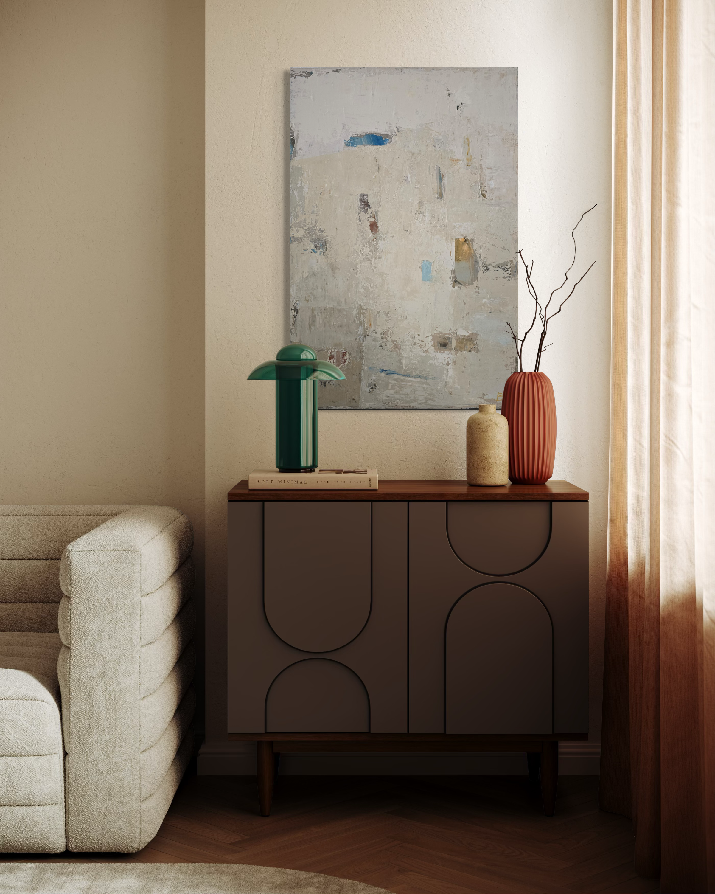 Abstract painting - Fade II (1). 90x60