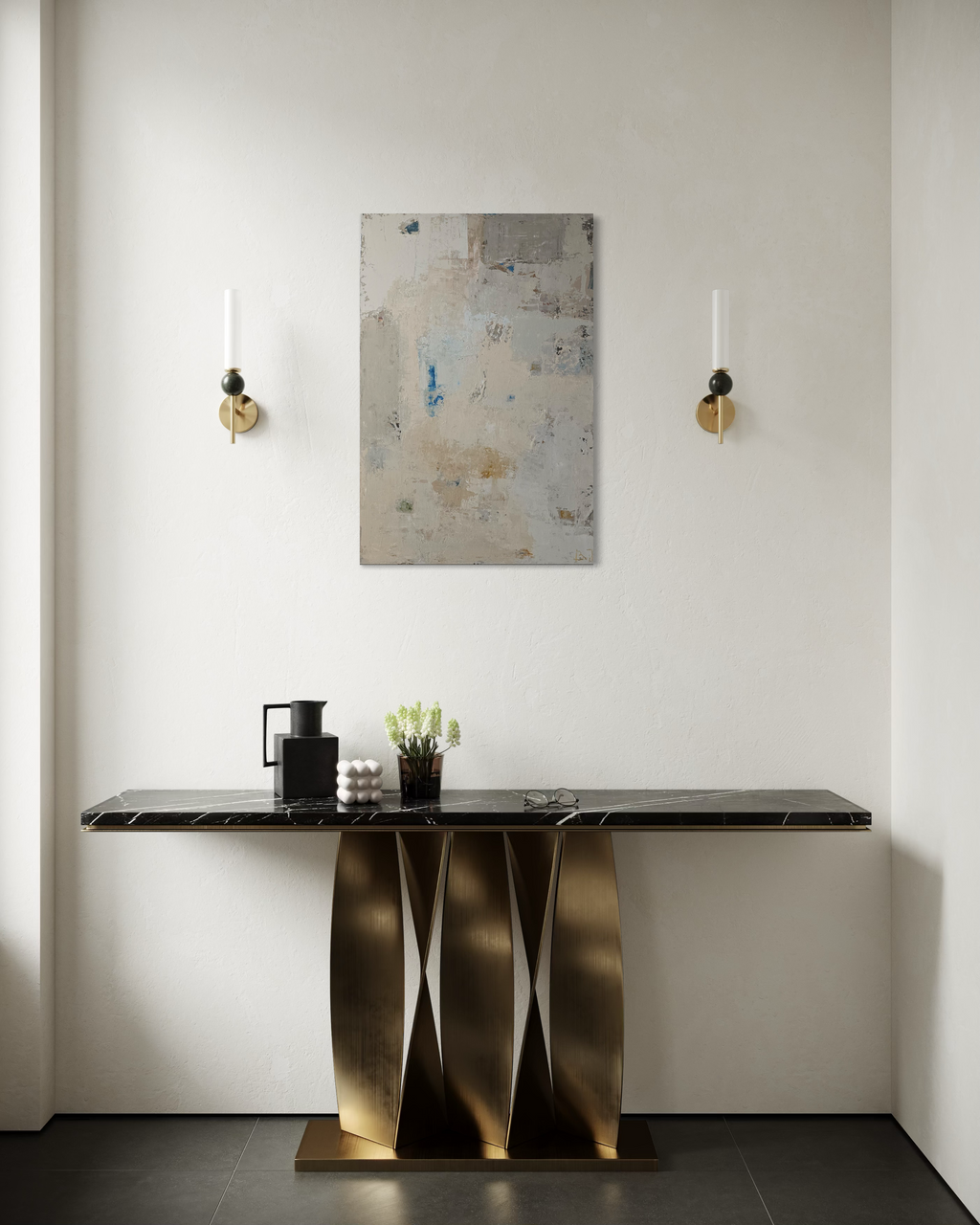 Abstract painting - Fade II (2). 90x60