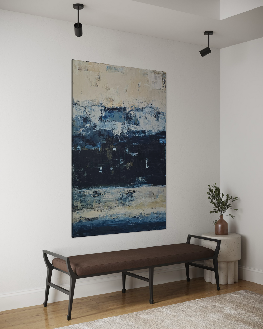 Abstract painting - Deep Horizon. 150x100cm