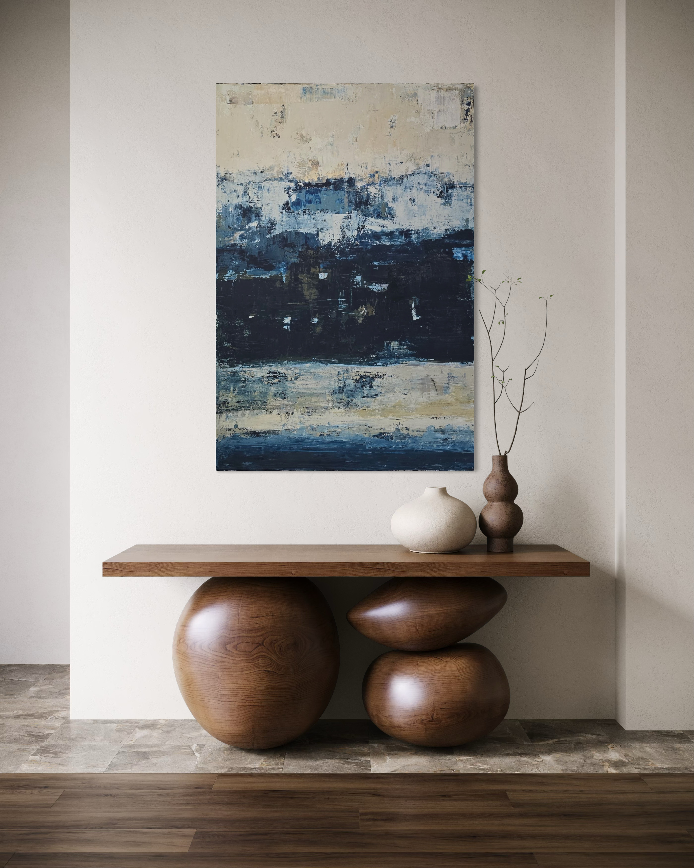 Abstract painting - Deep Horizon. 150x100cm