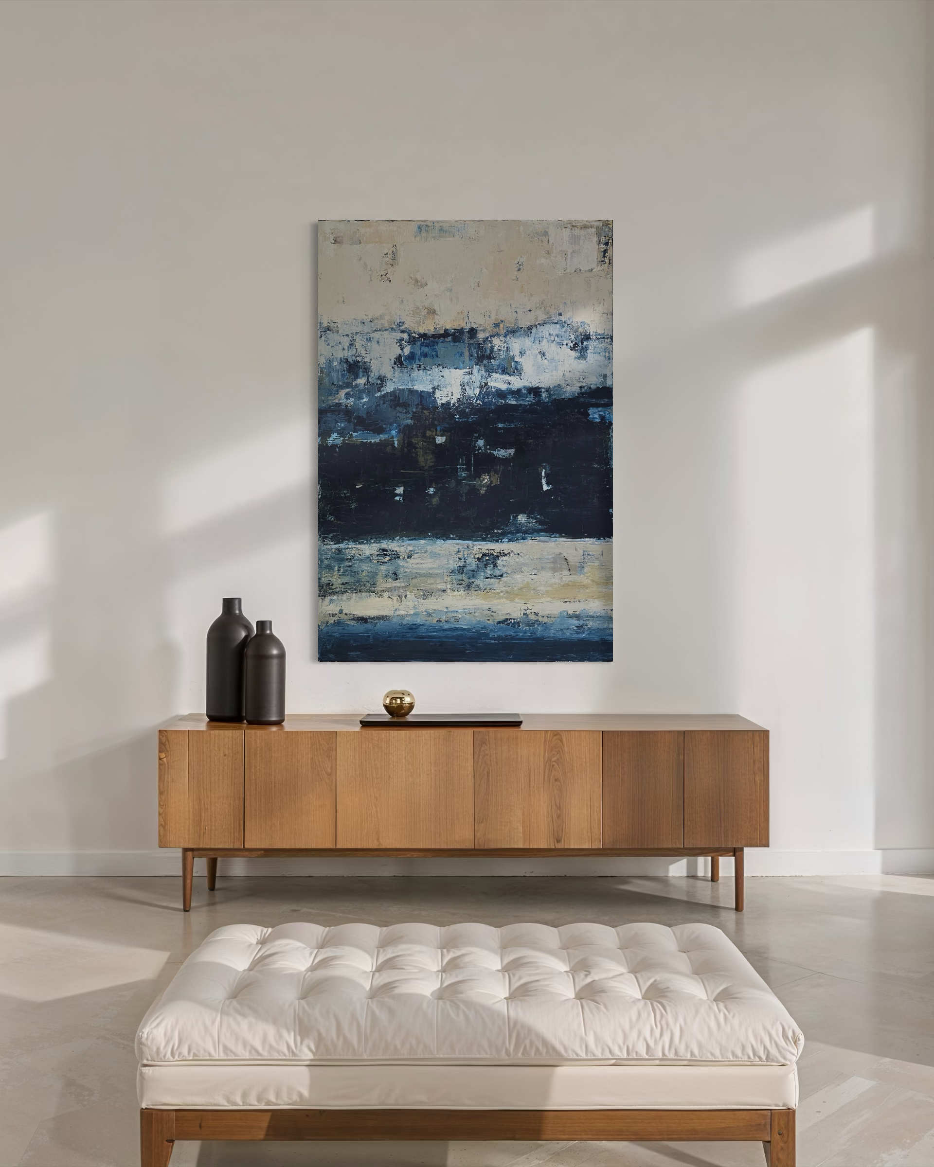 Abstract painting - Deep Horizon. 150x100cm