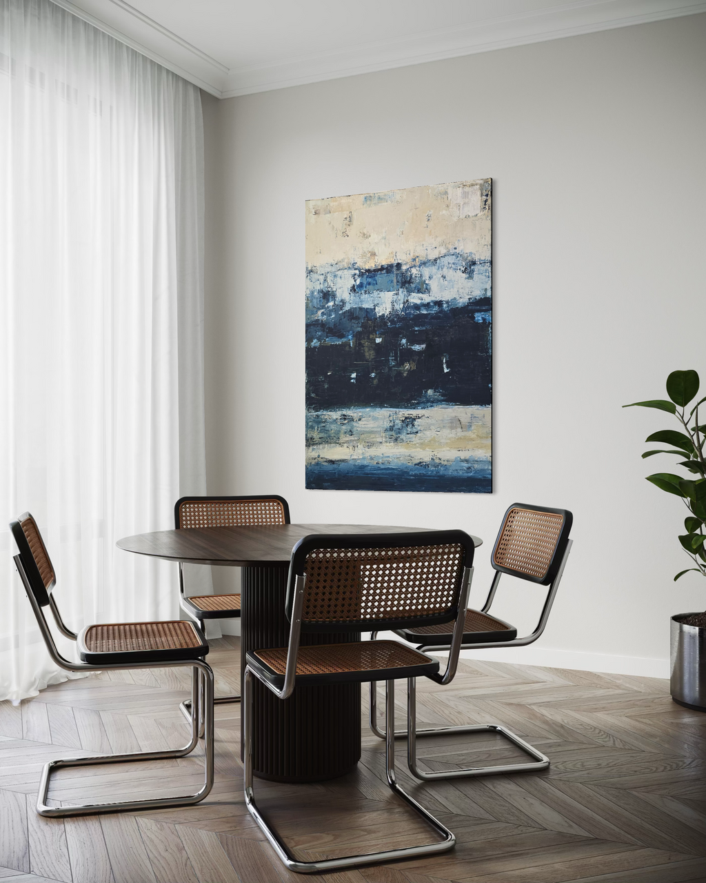 Abstract painting - Deep Horizon. 150x100cm