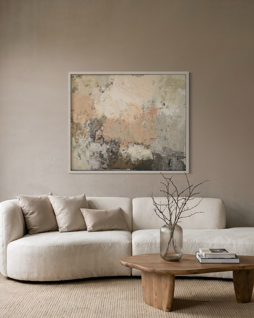abstract painting minimalist interior wall art BIRUTE STUDIO