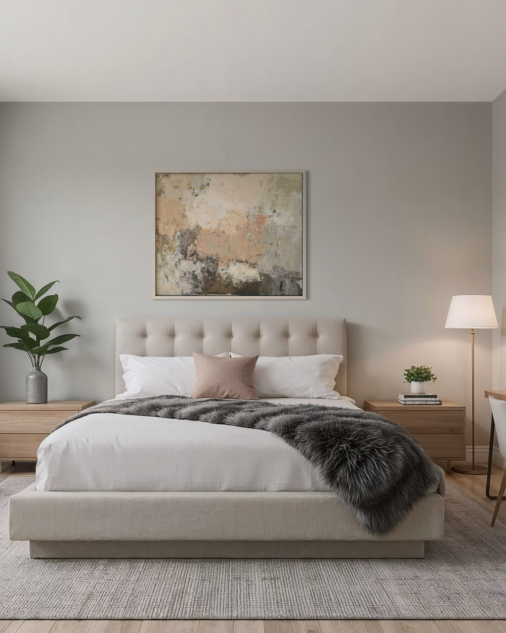 abstract painting minimalist interior wall art BIRUTE STUDIO