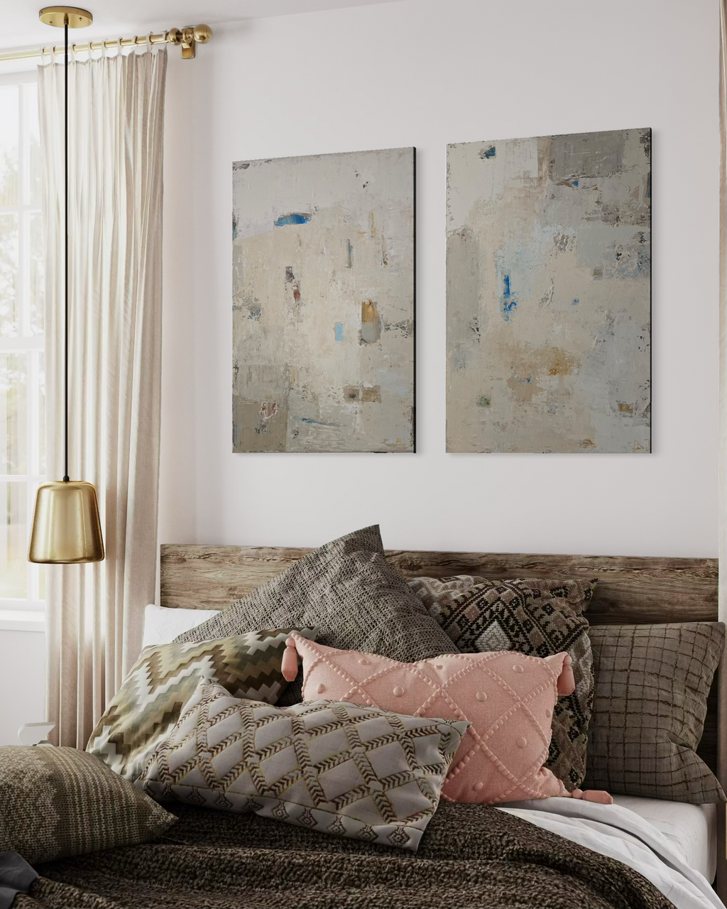 Abstraktes Gemälde – Fade II (1). 90x60