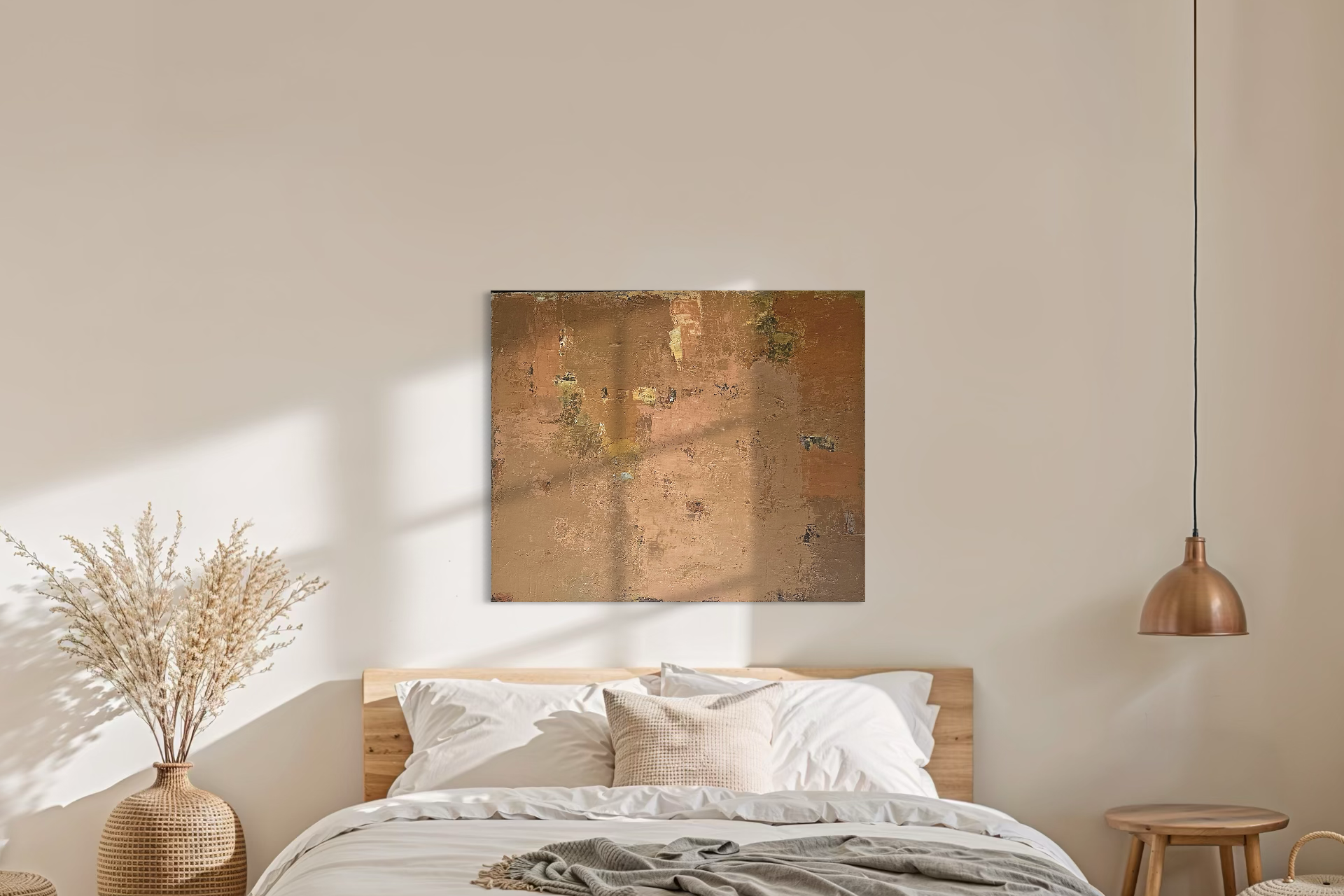 Abstract painting - The Sunset. 120x100 cm