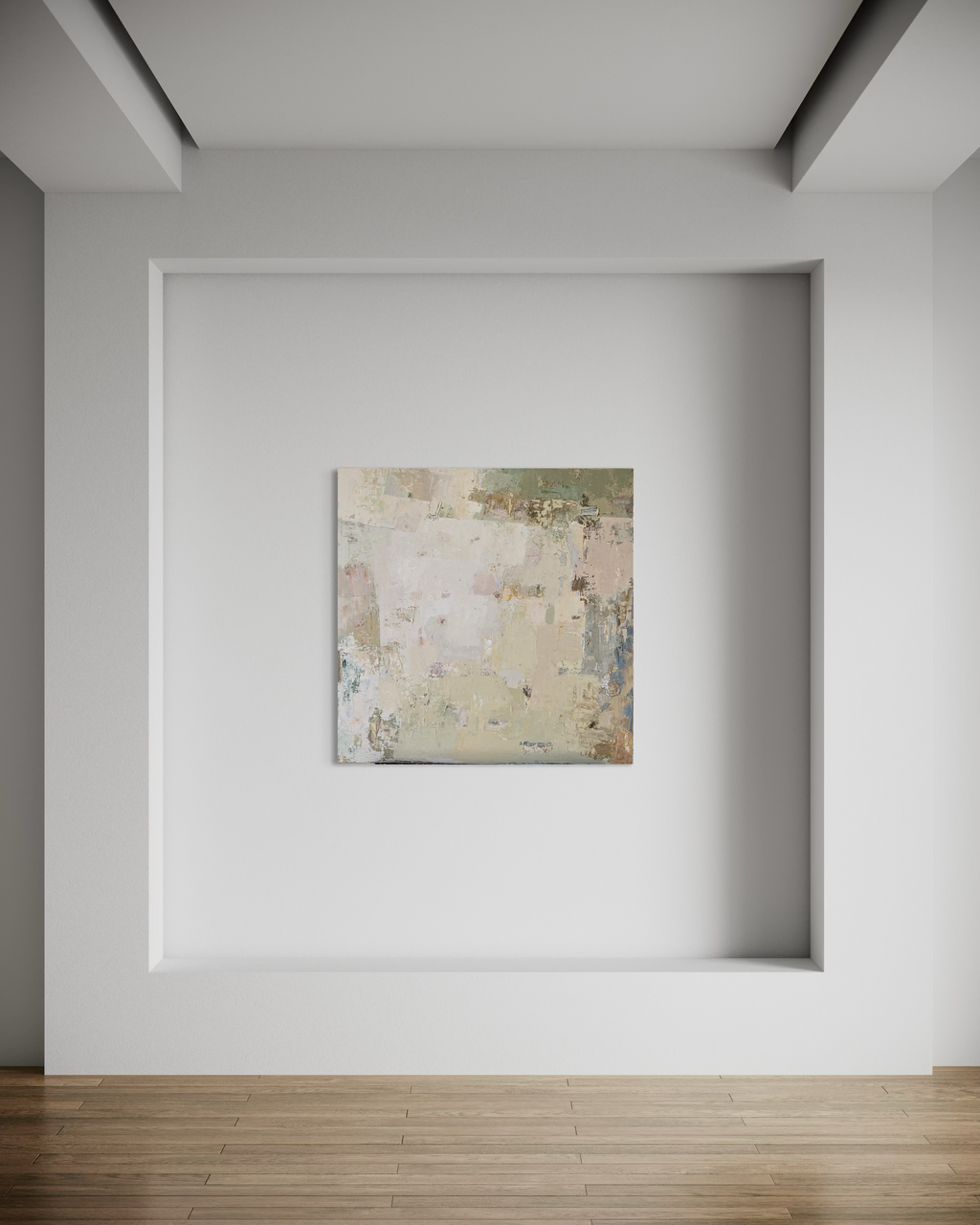 Abstraktus paveikslas - „Spring series No 2“. 100×100 cm