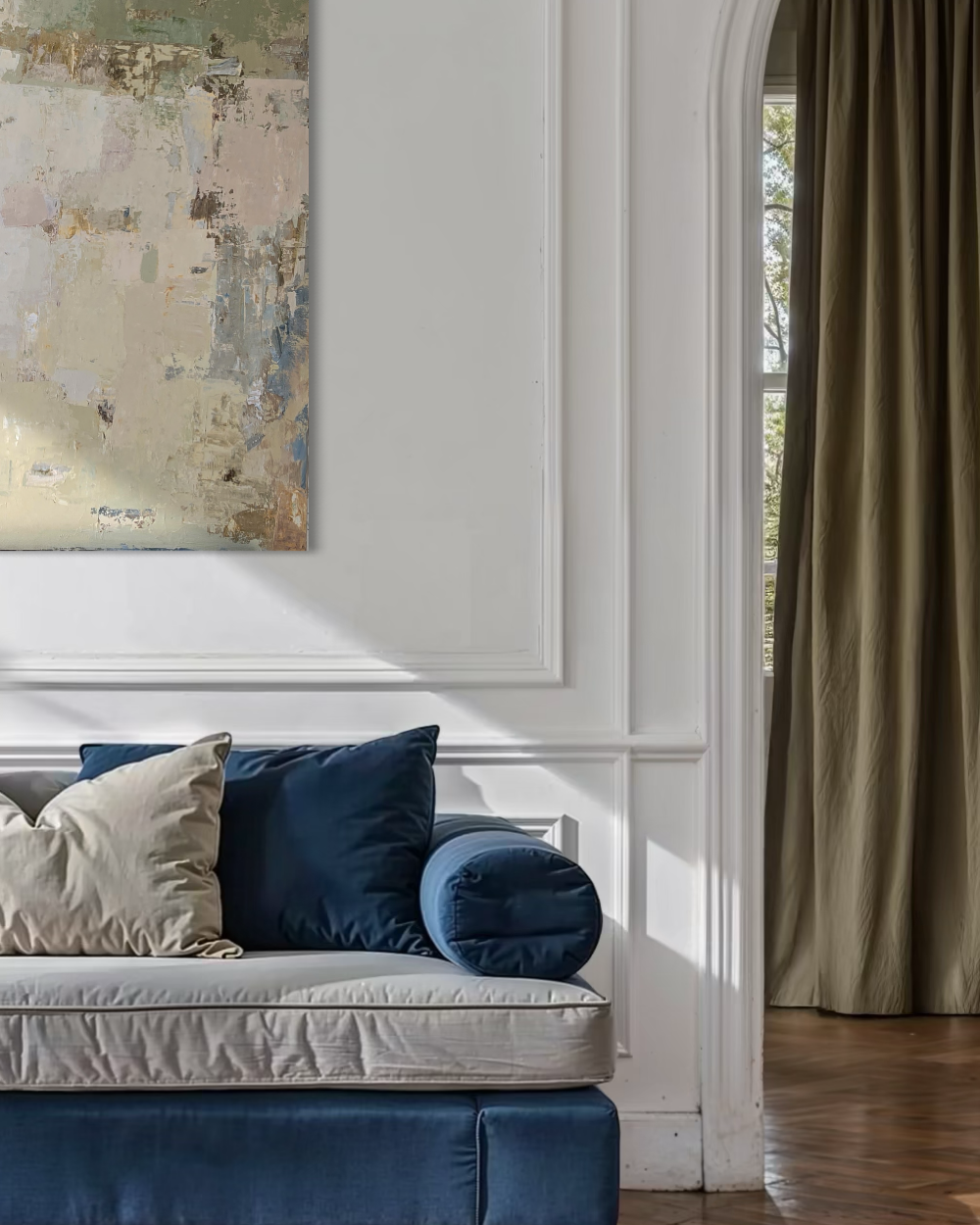 Abstraktus paveikslas - „Spring series No 2“. 100×100 cm