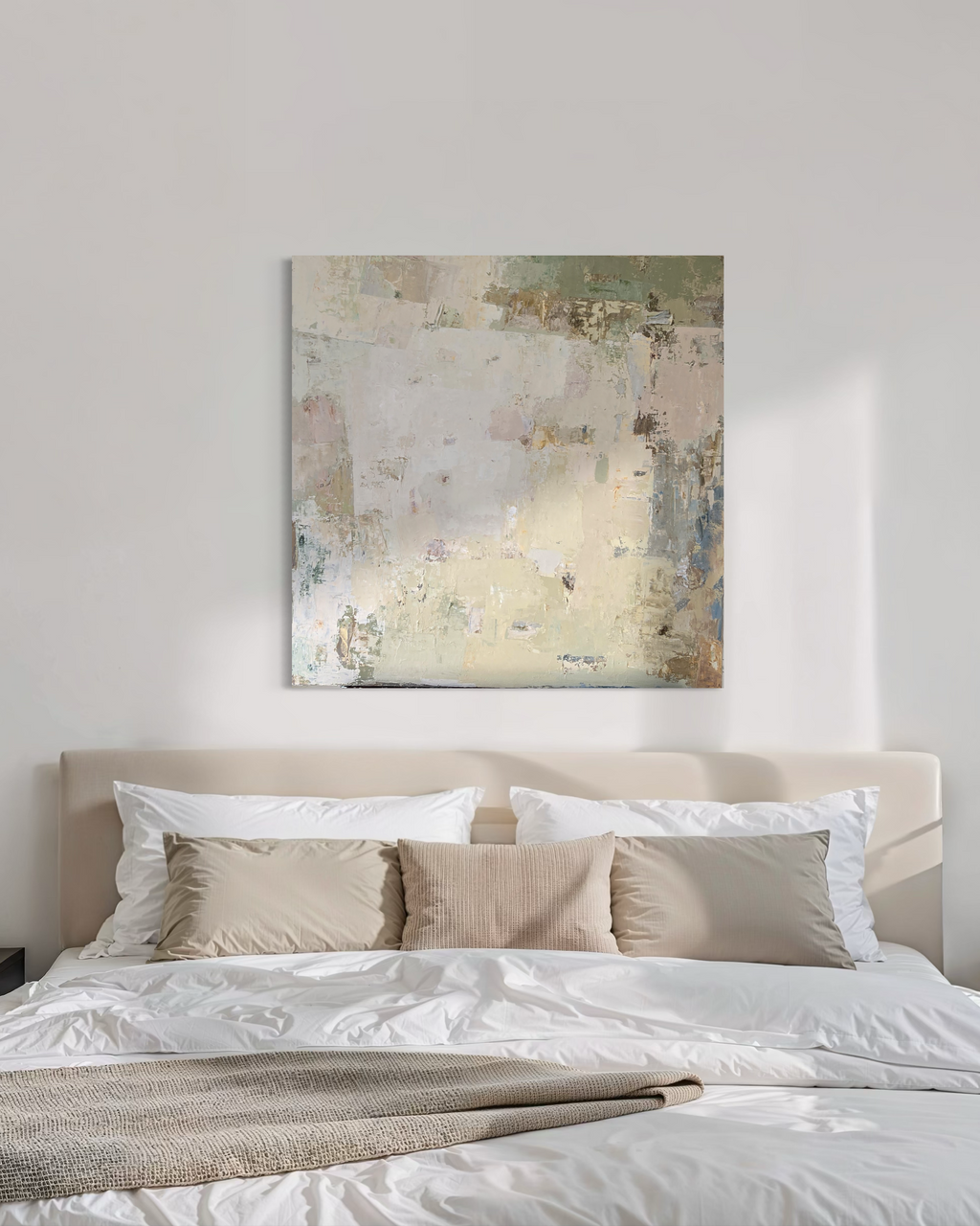 Abstraktus paveikslas - „Spring series No 2“. 100×100 cm