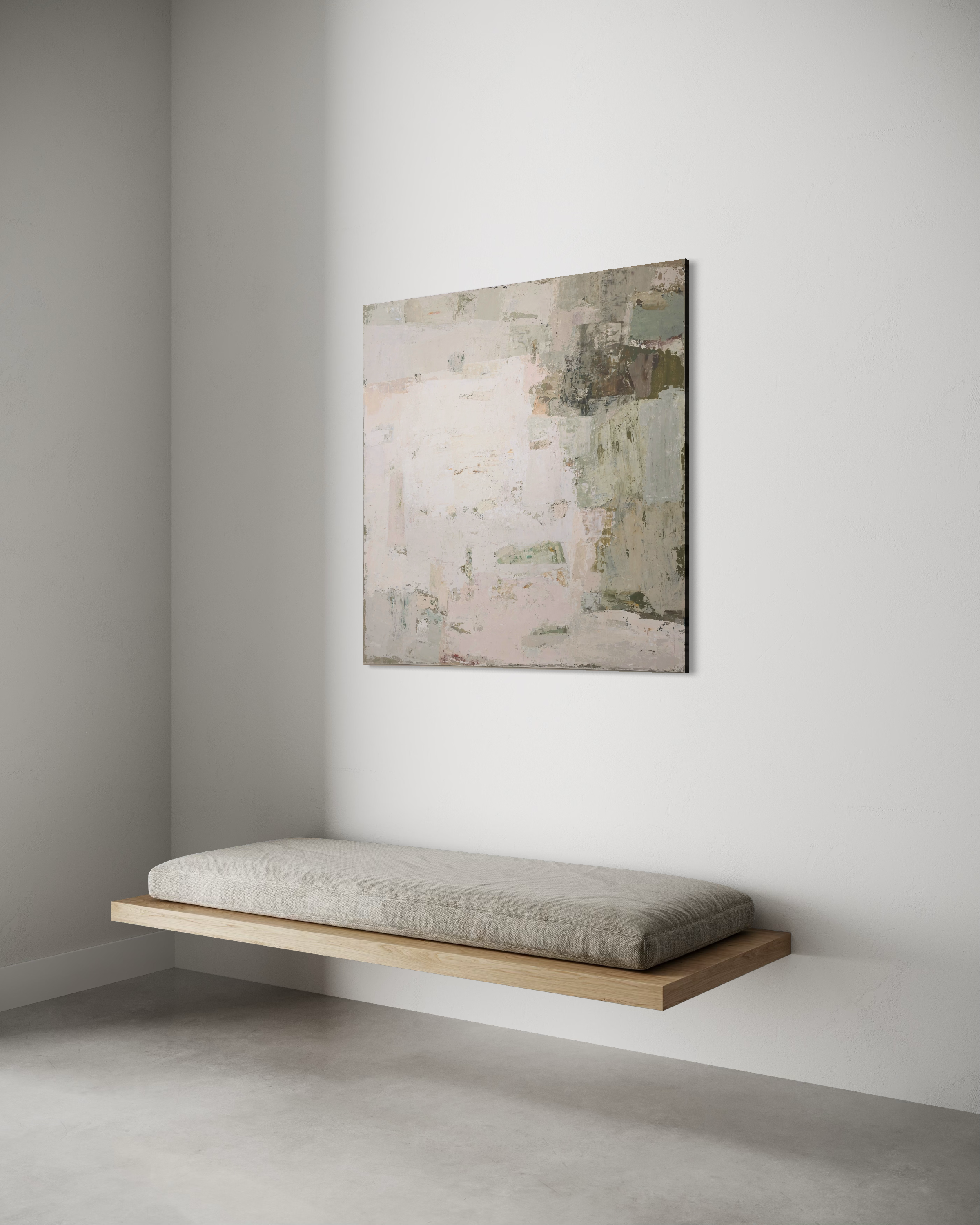 Light and airy abstract painting from Spring Series by Birute Studio, minimalist nature-inspired art for modern home.