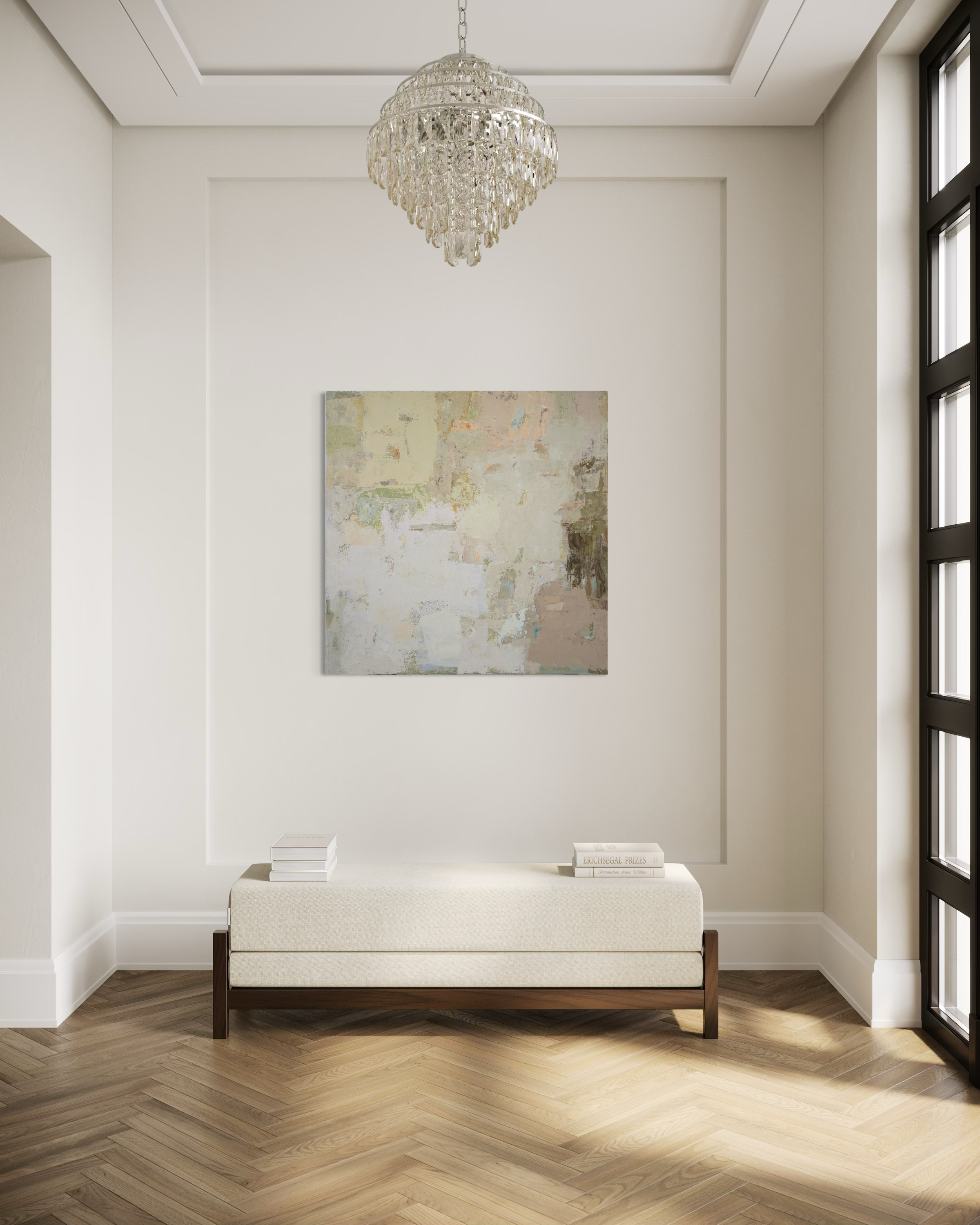 Abstract painting - Spring series No 5. 100x100 cm