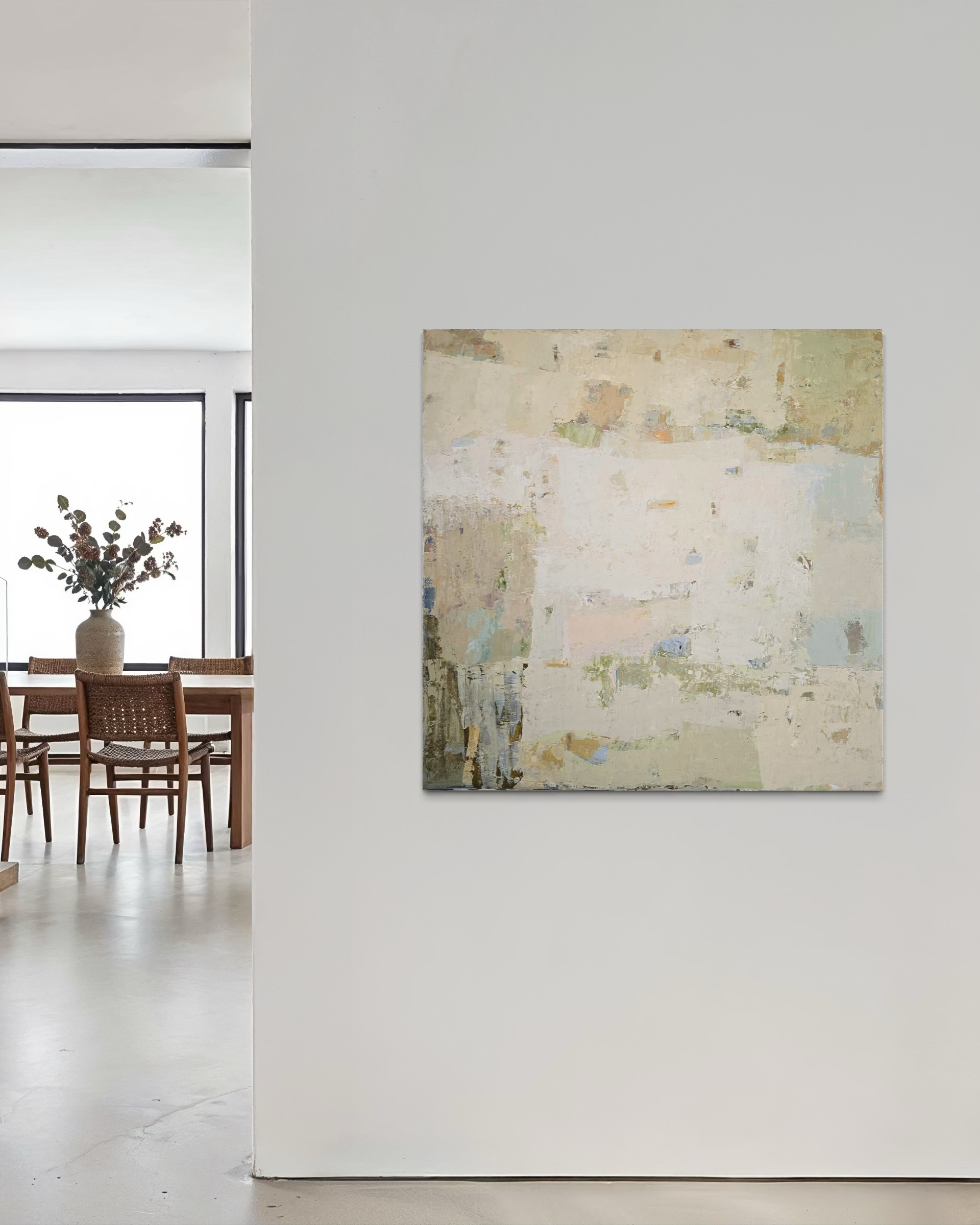 Abstaktus paveikslas - Spring series No 4. 100x100 cm