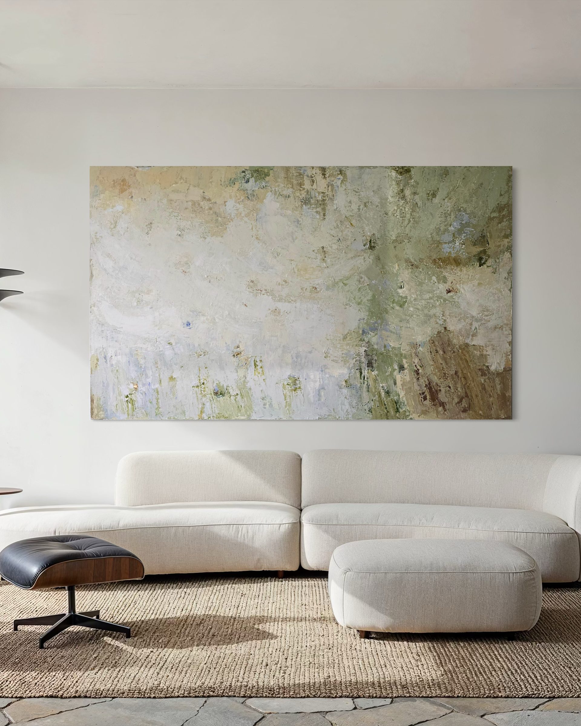 Extra Large Abstract Painting - Above Lithuanian Lakes 250x150 cm