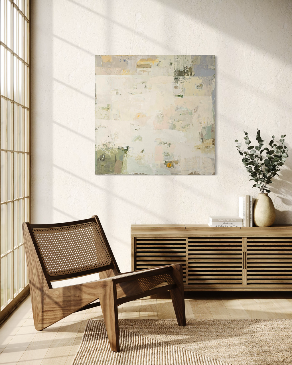 Original Abstract Painting - Summer Series No 2. 90x90 cm