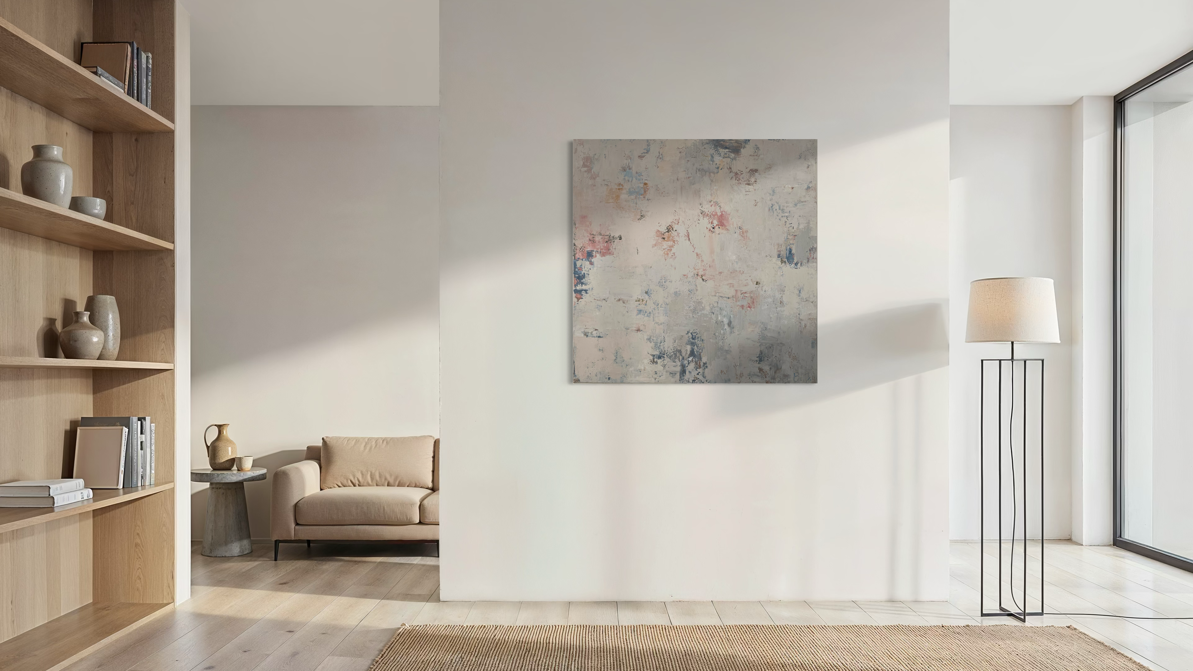 Abstraktus paveikslas - „Blossoms“. 110×110 cm