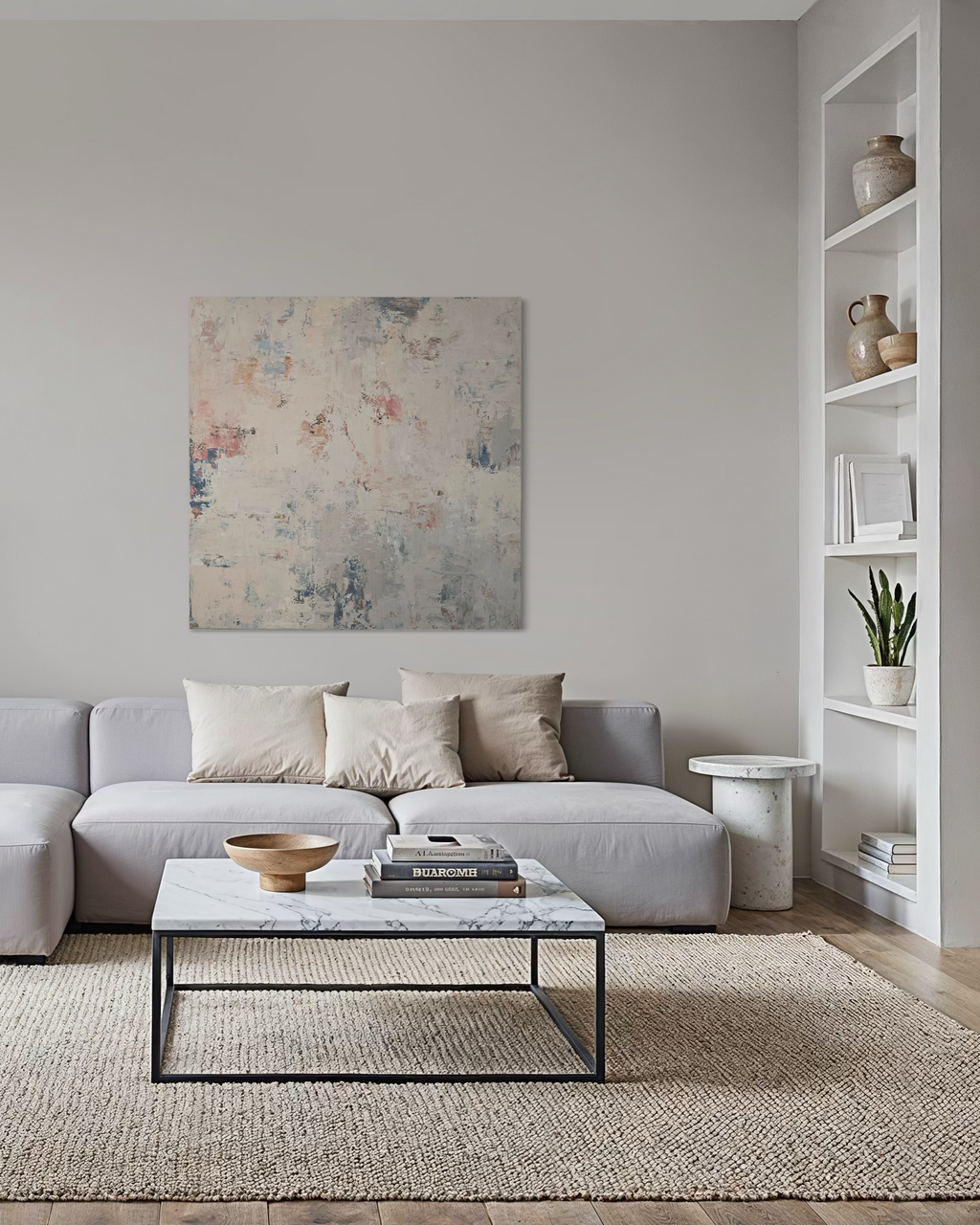 Abstraktus paveikslas - „Blossoms“. 110×110 cm