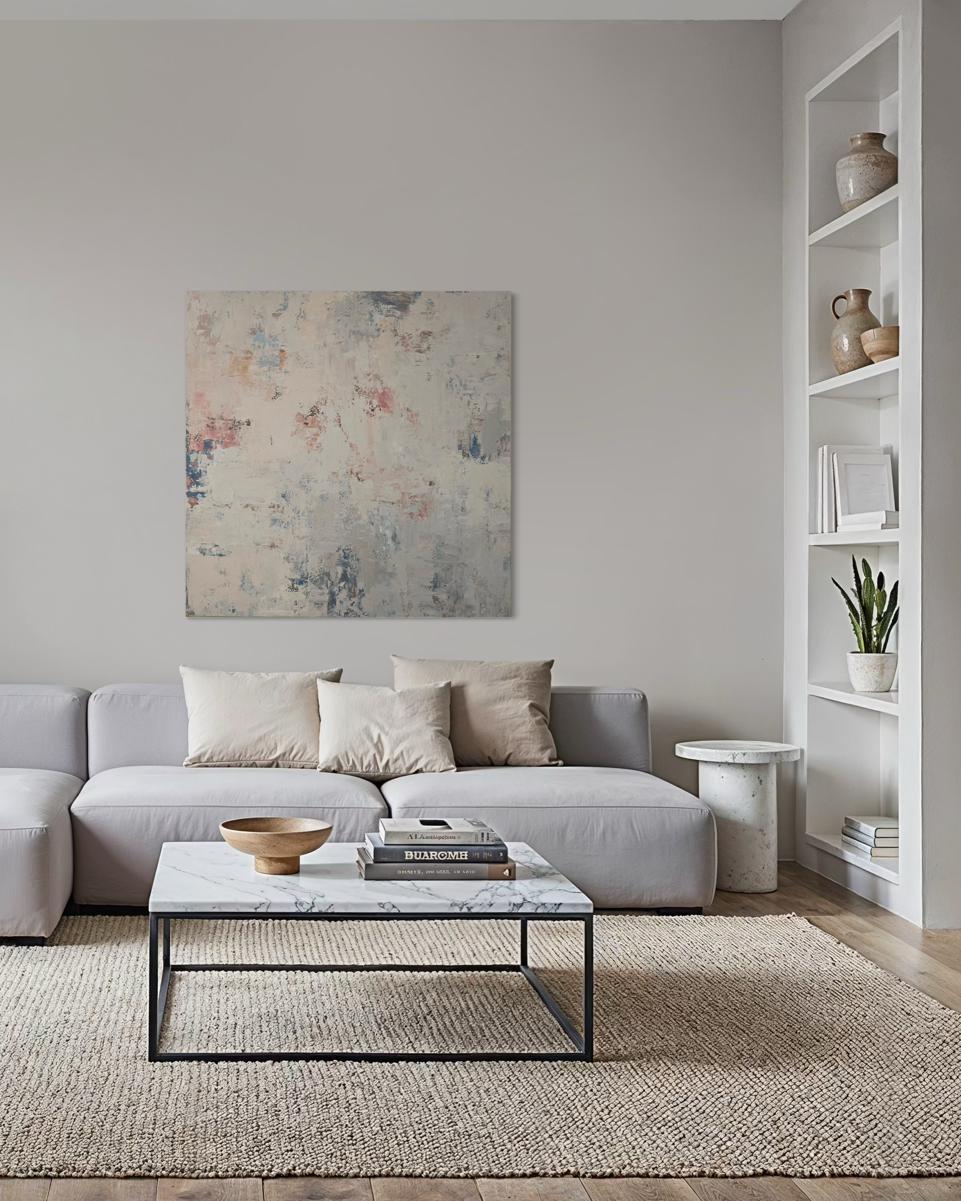 Abstraktus paveikslas - „Blossoms“. 110×110 cm
