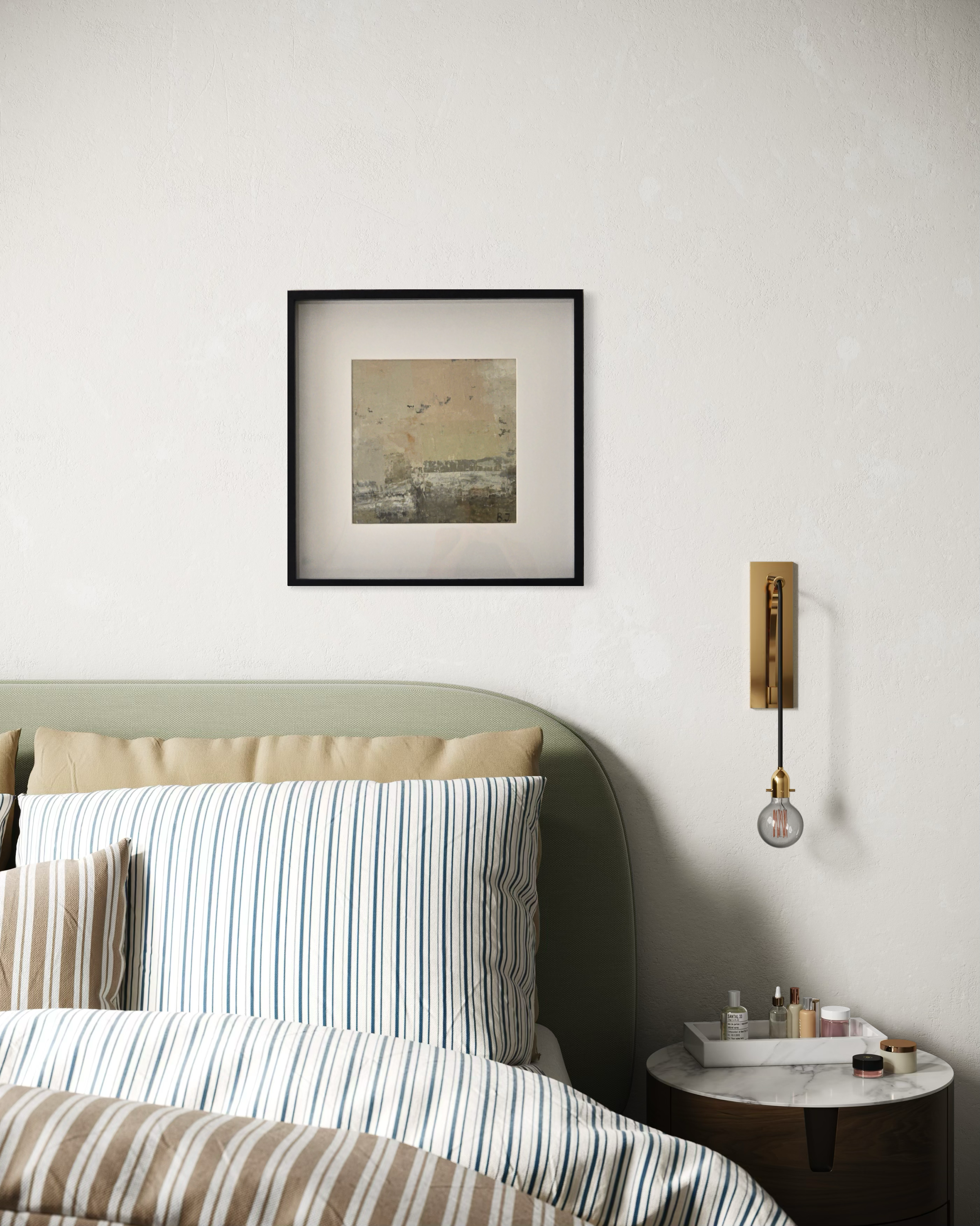 Original painting - Amber Fields. 50x50 cm