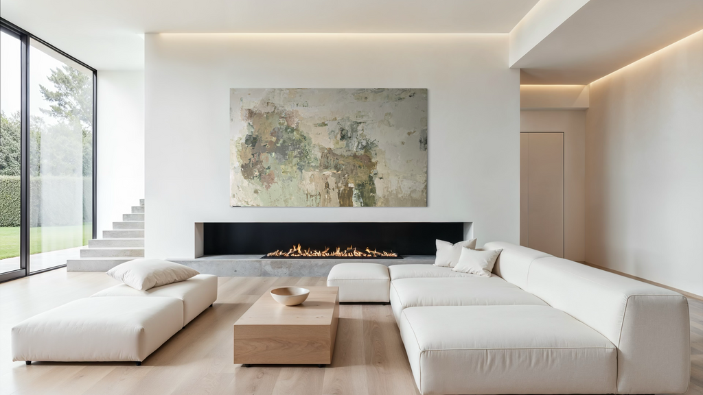 Didelis originalus abstraktus paveikslas – What I Kept of Autumn. 250 x150 cm