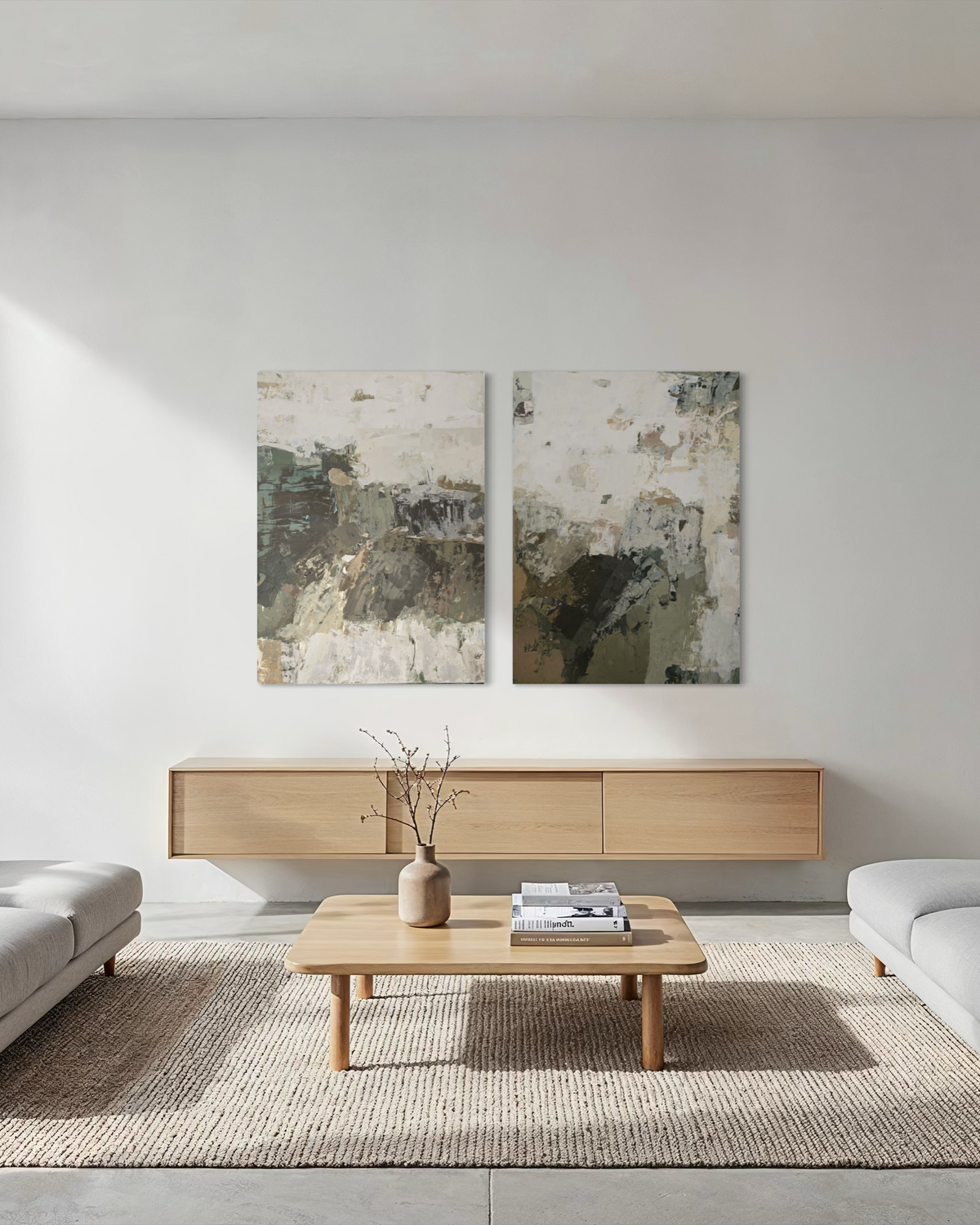 Didelis originalus paveikslas – The Land Goes Quiet. 110x80 cm