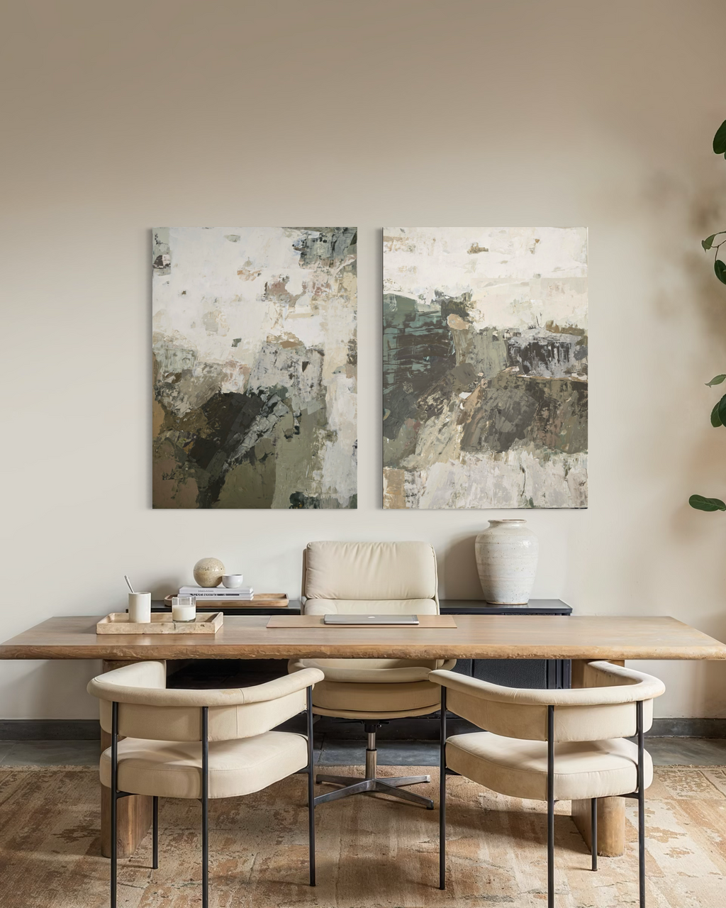 Didelis originalus paveikslas – The Land Goes Quiet. 110x80 cm