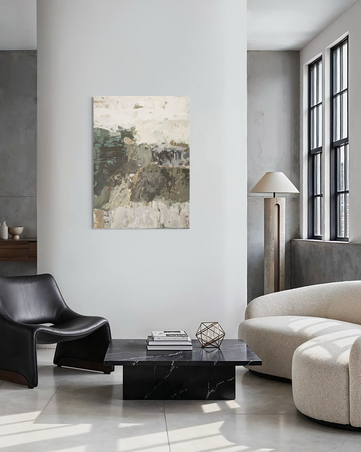 Didelis originalus paveikslas – The Land Goes Quiet. 110x80 cm
