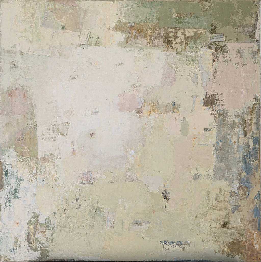 Abstraktus paveikslas - „Spring series No 2“. 100×100 cm