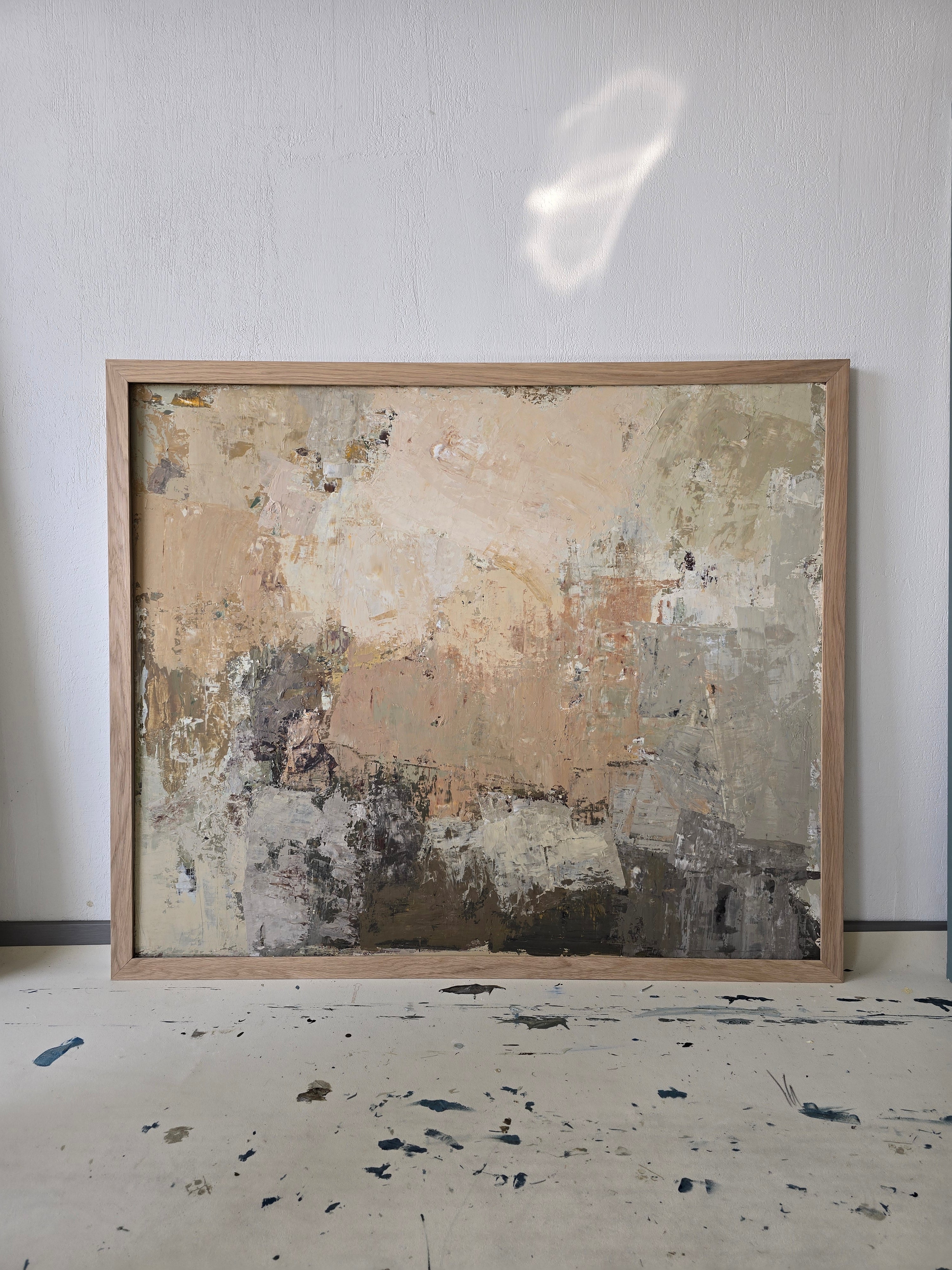 large abstract neutral wall art modern interior BIRUTE STUDIO