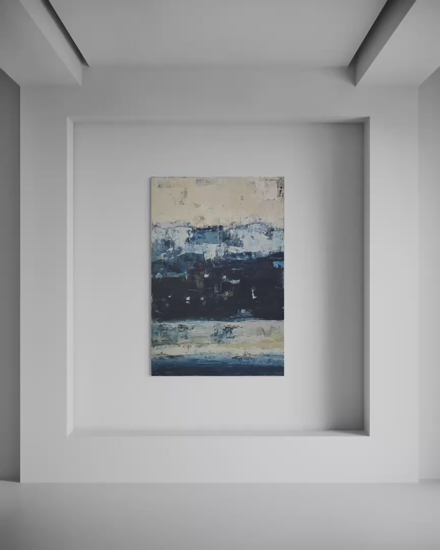 Abstract painting - Deep Horizon. 150x100cm