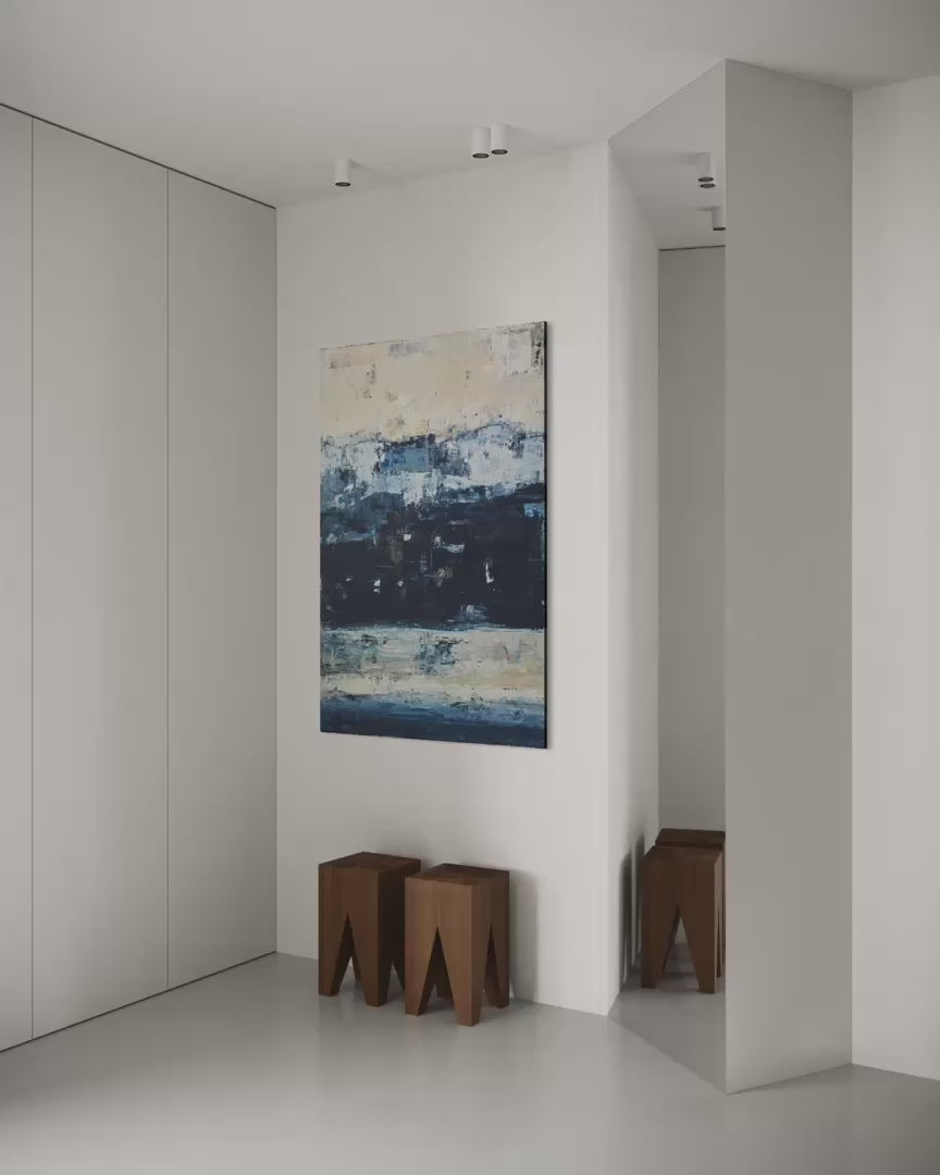 Abstract painting - Deep Horizon. 150x100cm