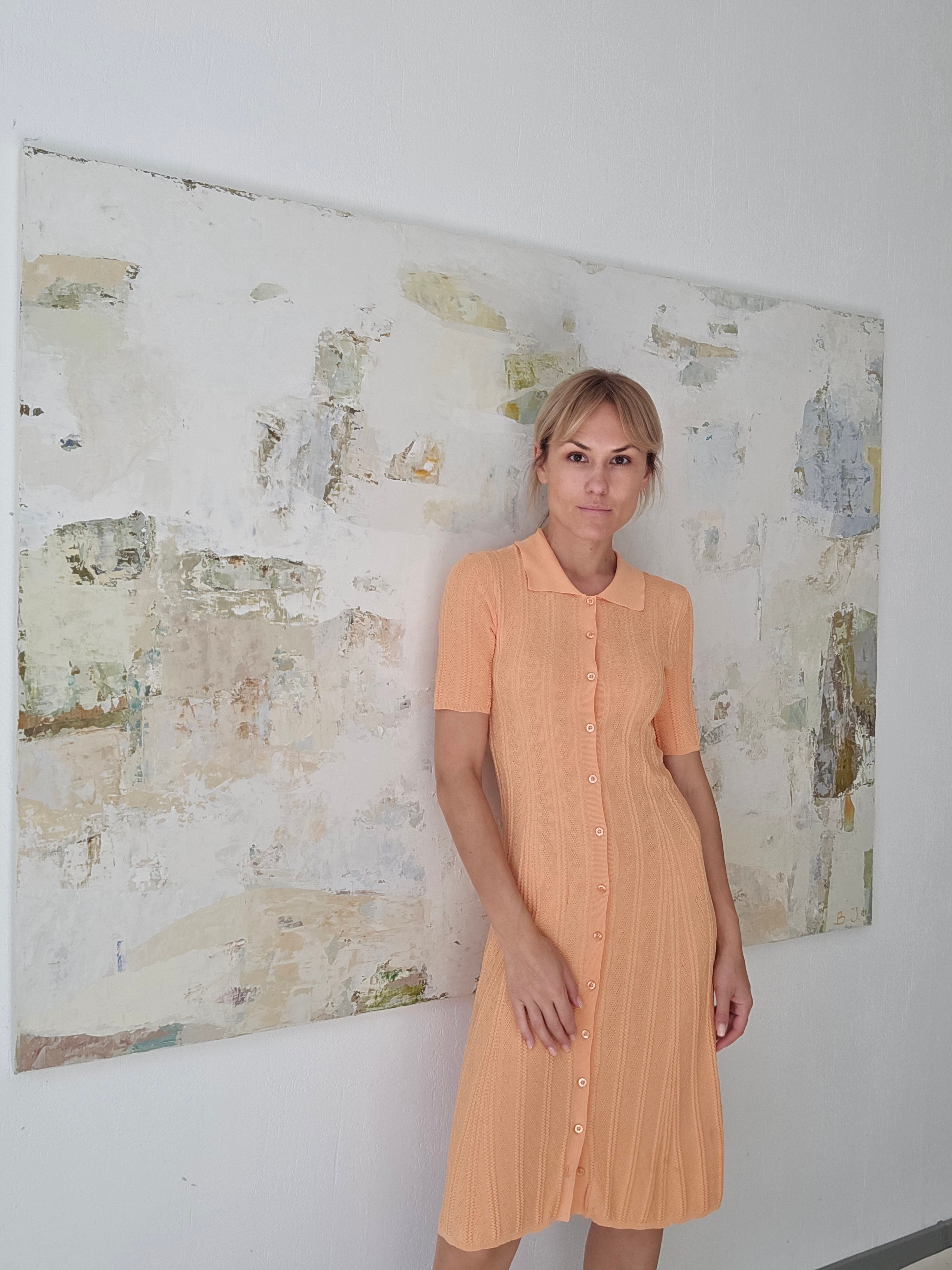 Large-scale original abstract painting - Summer Series No 5. 160x120 cm